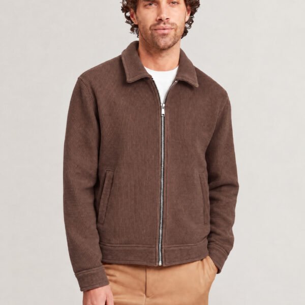 Jacket De Luxe En Daim Piqué --- Élégance, caractère & confort