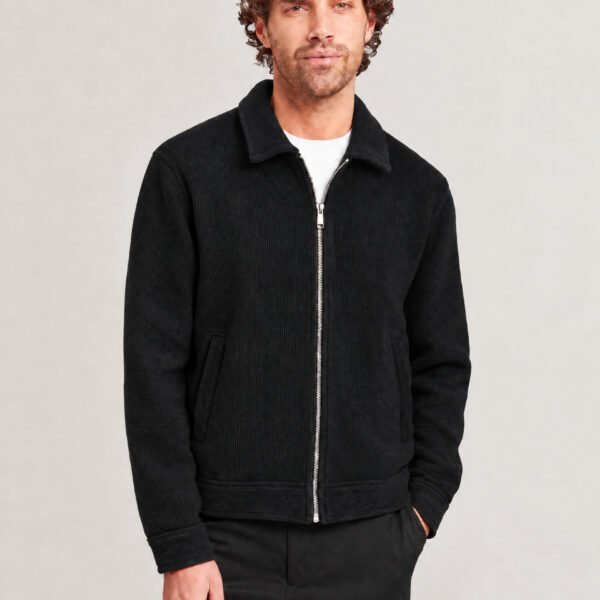 Jacket De Luxe En Daim Piqué --- Élégance, caractère & confort